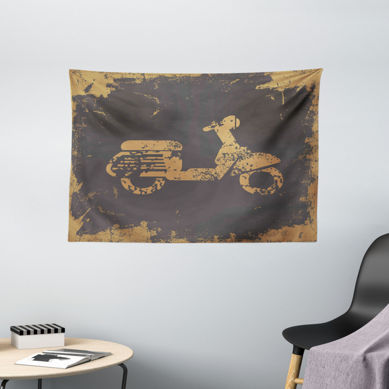 Murky Vintage Sports Wide Tapestry