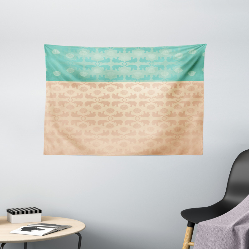 Abstract Swirls Wide Tapestry