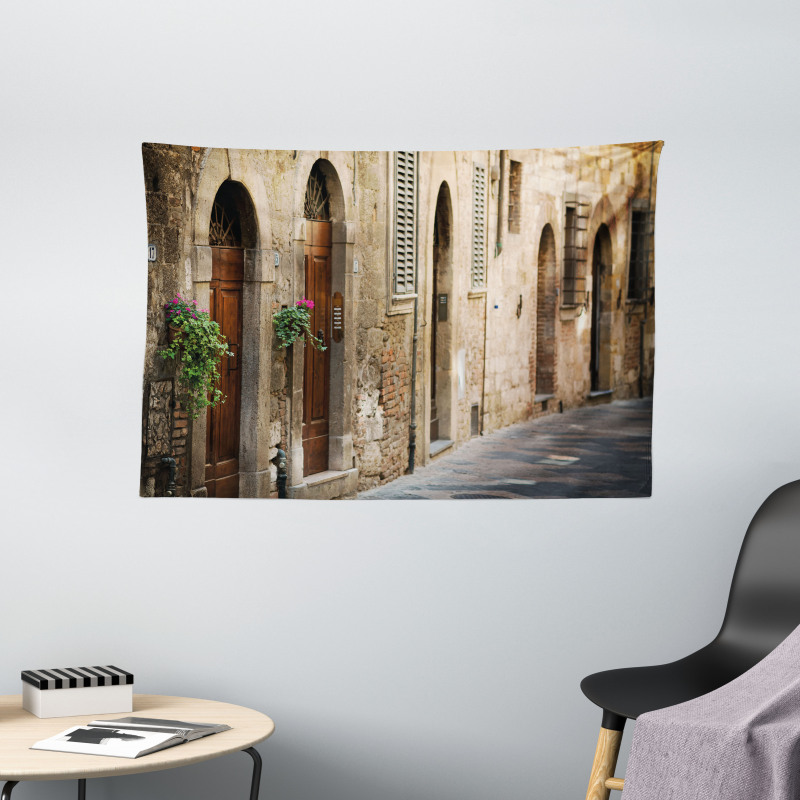 Italian Houses Wide Tapestry