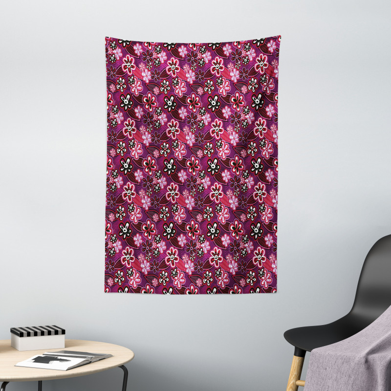 Modern Floral Leaf Nature Tapestry