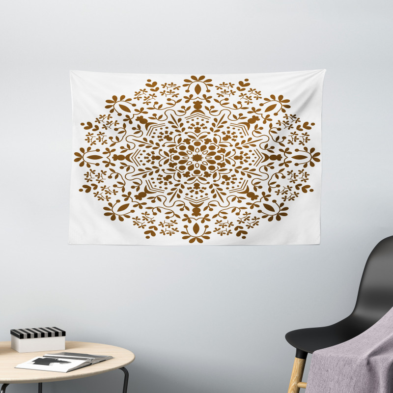 Abstract Vector Floral Wide Tapestry