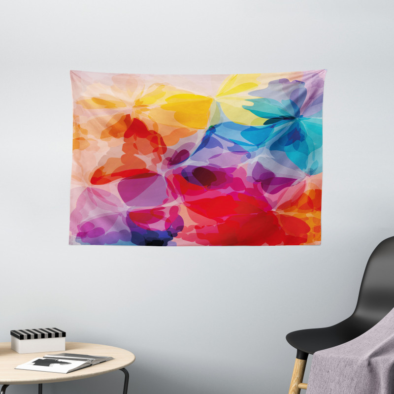 Abstract Creative Artwork Wide Tapestry