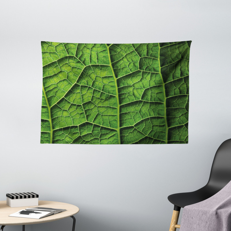 Forest Tree Leaf Texture Wide Tapestry