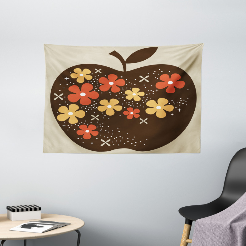 Vector Big Apple Wide Tapestry