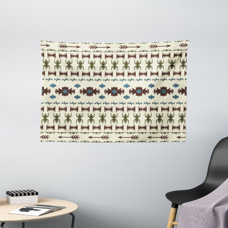 Aztec Native Wide Tapestry