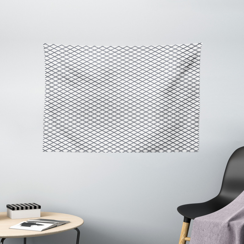 Crossing Zig Zag Lines Wide Tapestry