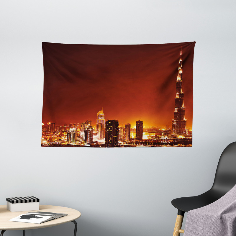 East Dubai Landscape Wide Tapestry