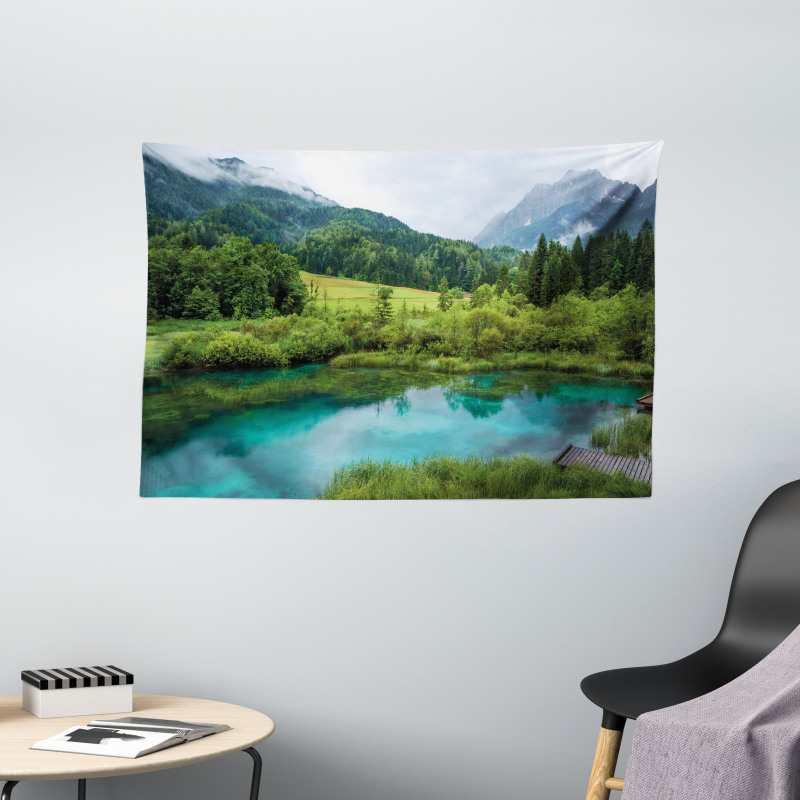 Zelenci Pond Slovenia Wide Tapestry