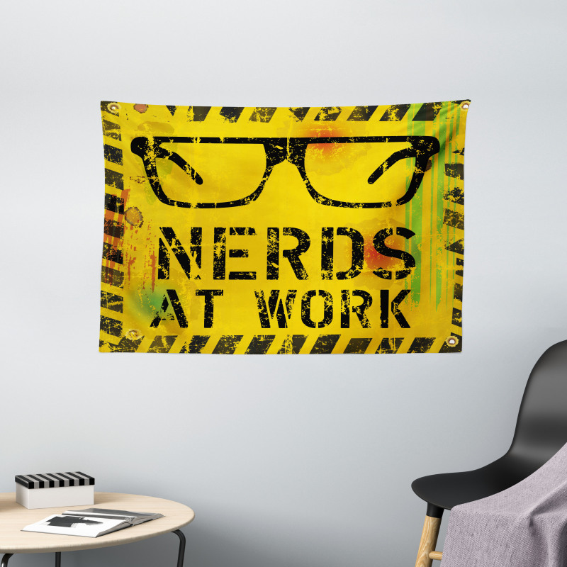 Nerds at Work Grungy Wide Tapestry