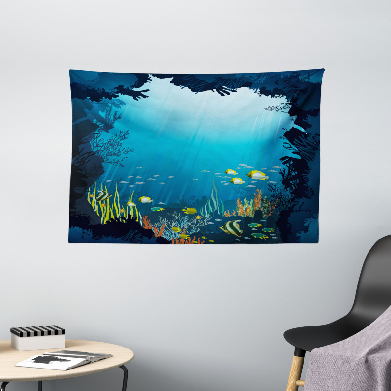 Tropical Fishes and Reefs Wide Tapestry