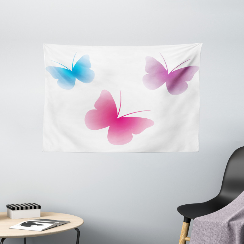 Wings Life Theme Wide Tapestry