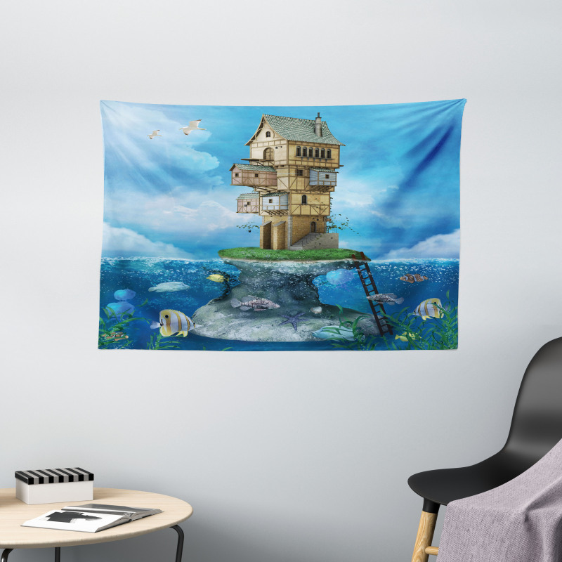 Fantasy Fisherman House Wide Tapestry