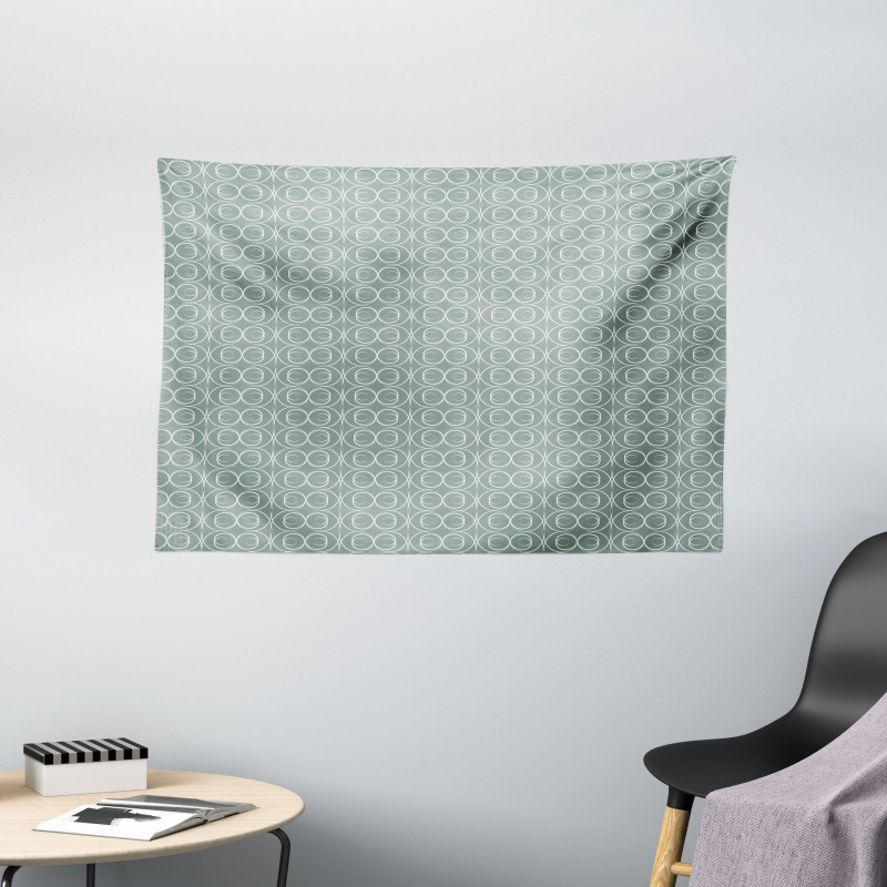 Delicate Floral Wide Tapestry