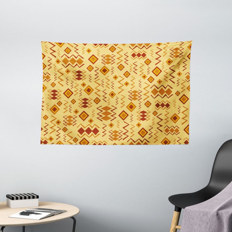 Quirky Art Forms Wide Tapestry