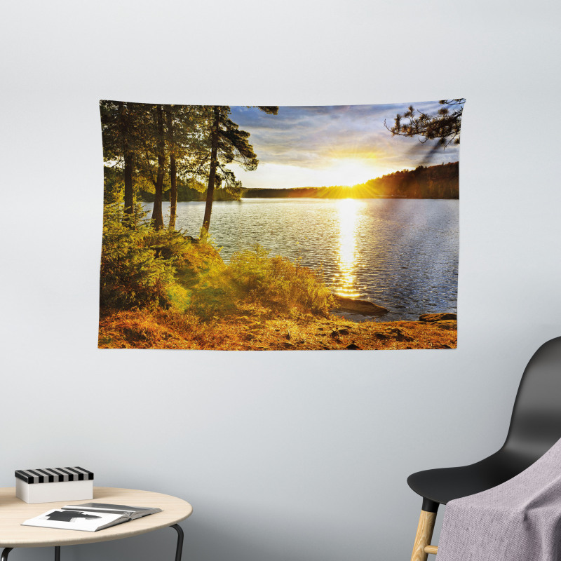 Sunset Forest Canada Wide Tapestry