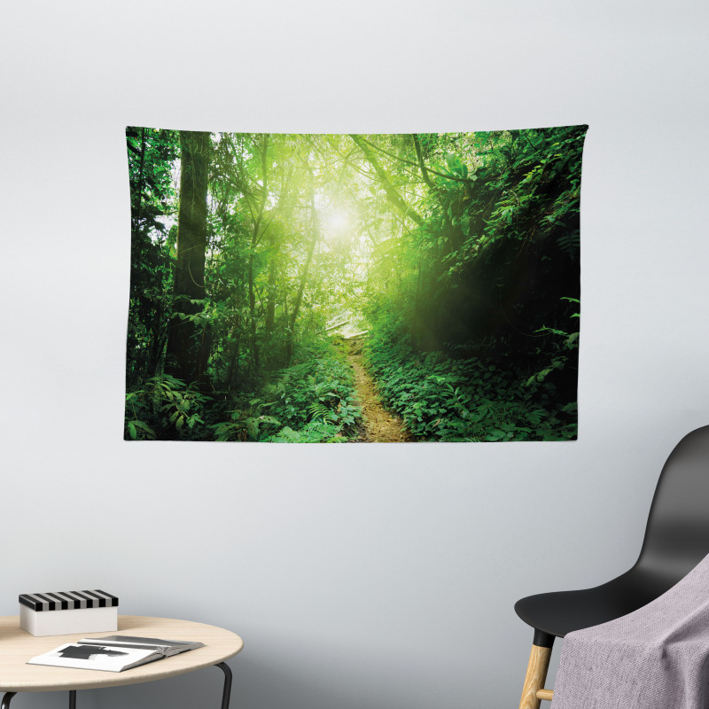 Way in Jungle of Malaysia Wide Tapestry