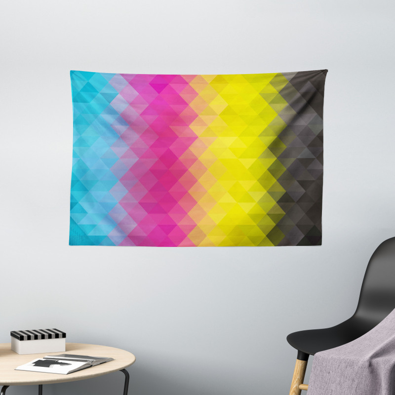 Modern Mosaic Wide Tapestry