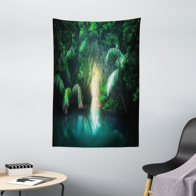 Mangrove Rainforest Lake Tapestry