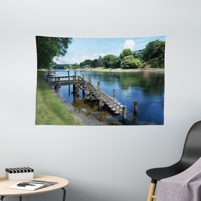 Waikato River Hamilton Wide Tapestry