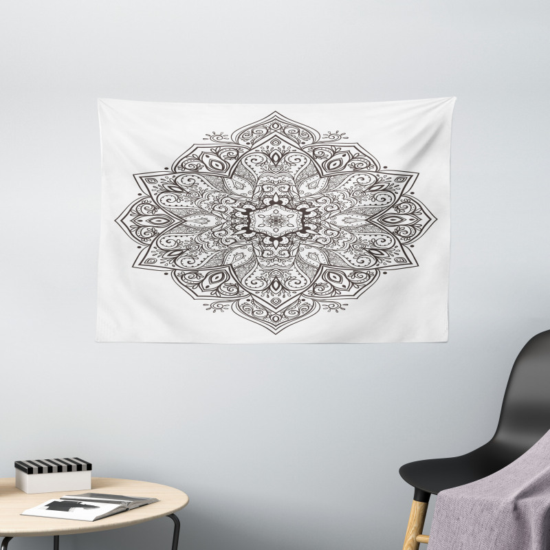 Eastern Psychedelic Wide Tapestry