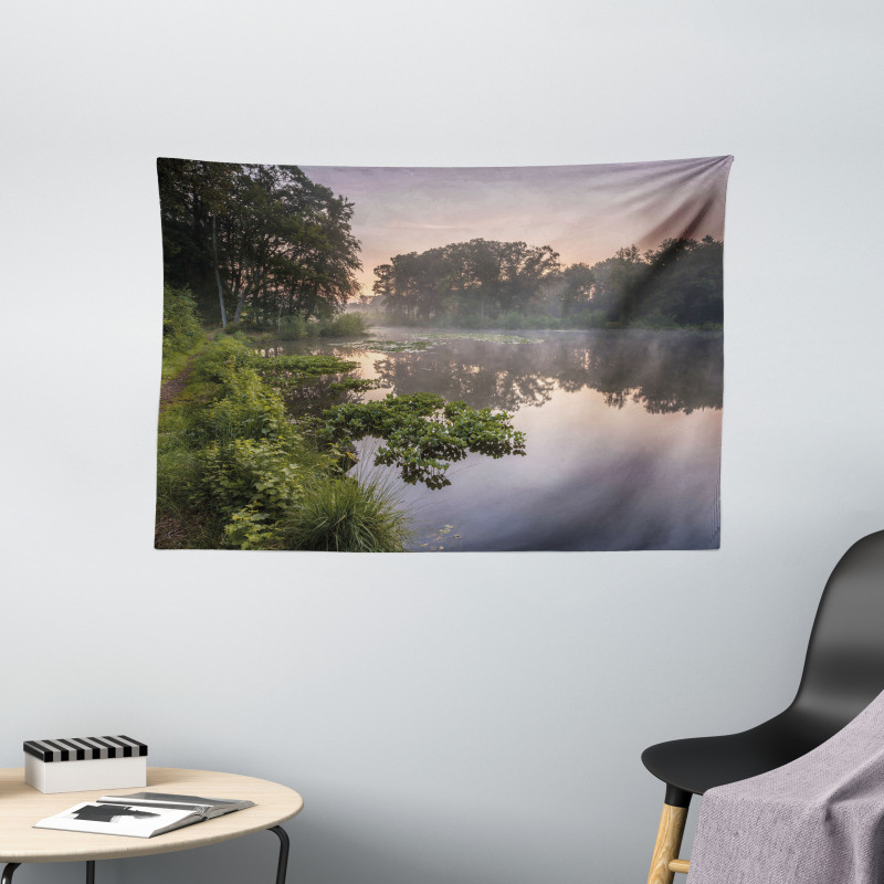 Lake Natura Netherlands Wide Tapestry