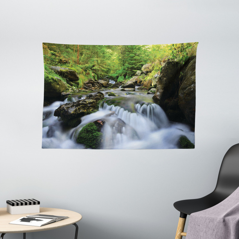 National Park Cascade Wide Tapestry
