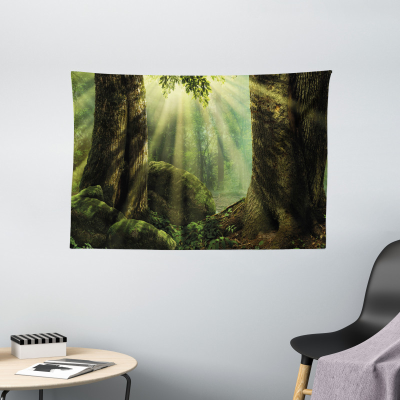 Sunbeam Moss Tree Bodies Wide Tapestry