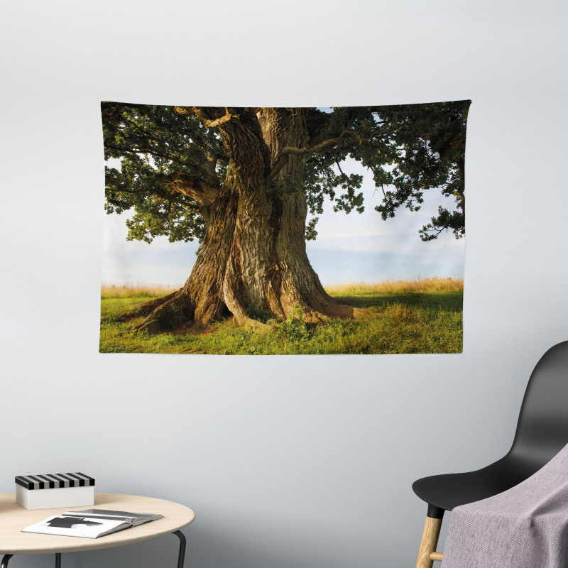 Majestic Oak Estonia Rural Wide Tapestry