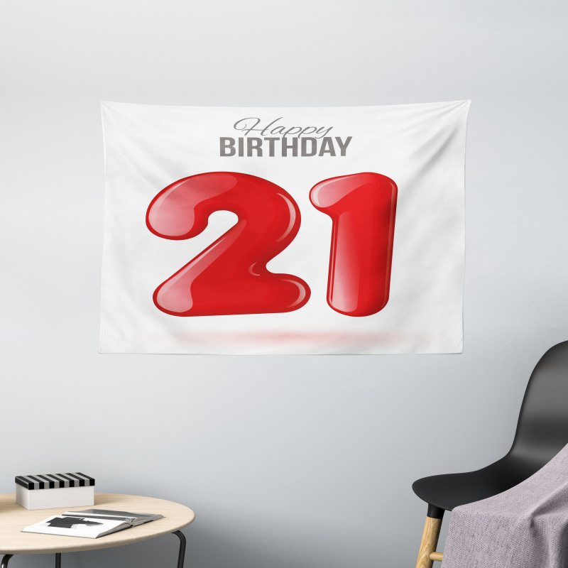 Teen Birthday Party Wide Tapestry