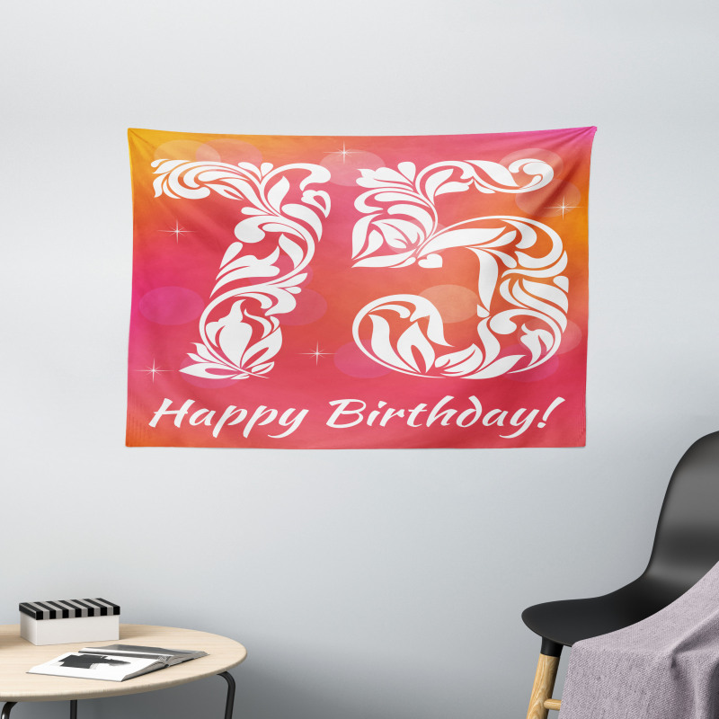 75 Swirls Wide Tapestry