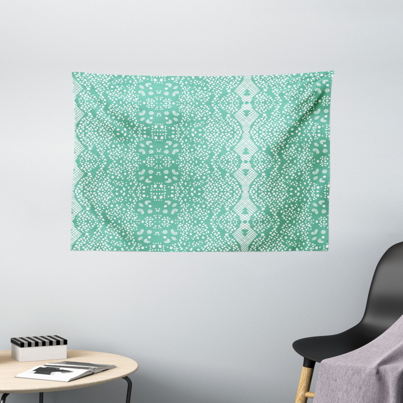 Retro Lace Pattern Wide Tapestry