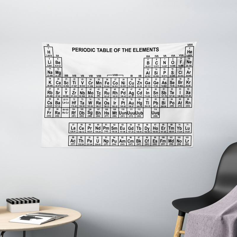 Monochrome Science Wide Tapestry