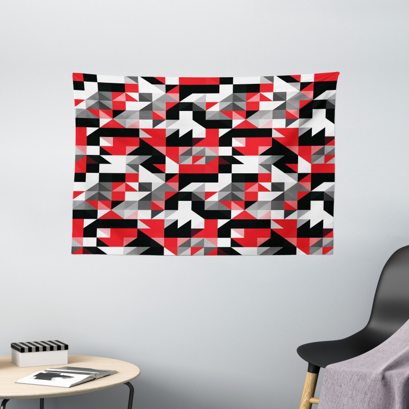 Half Triangles Square Wide Tapestry