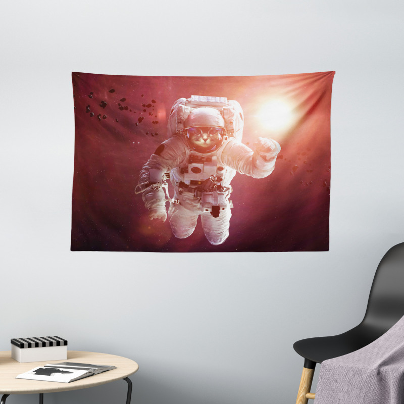 Pet in Suit Galaxy Wide Tapestry