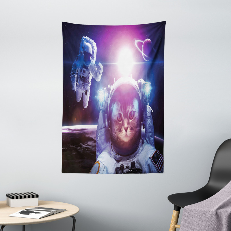 Galaxy Eclipse Saturn Tapestry
