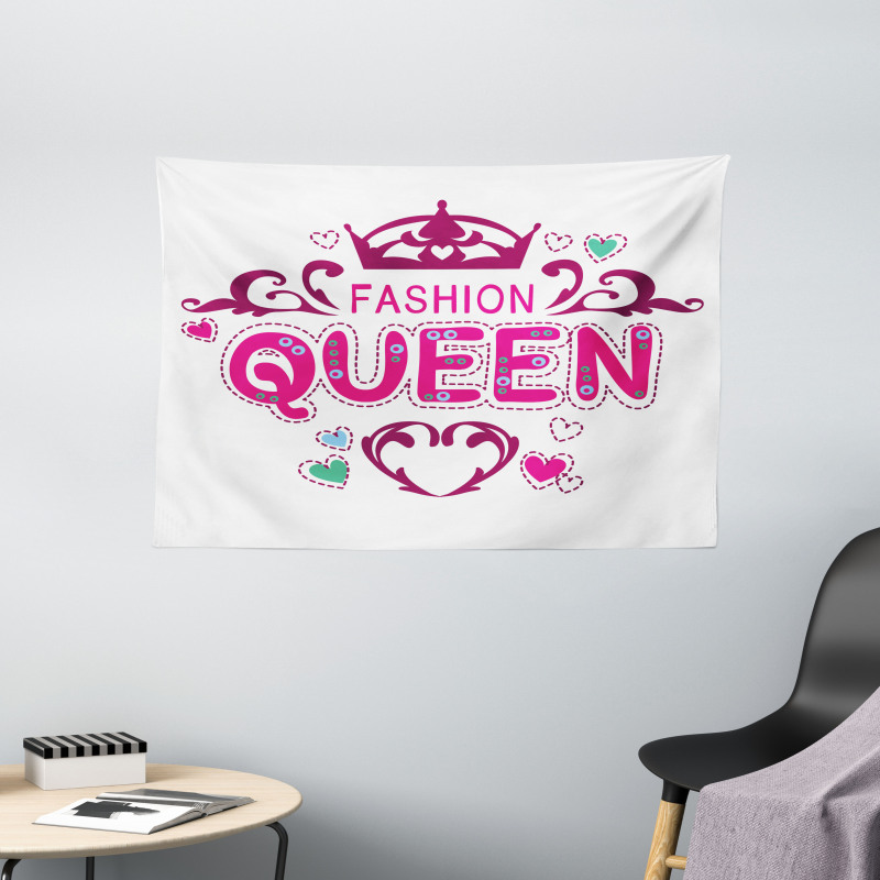 Girlish Fashion Wide Tapestry