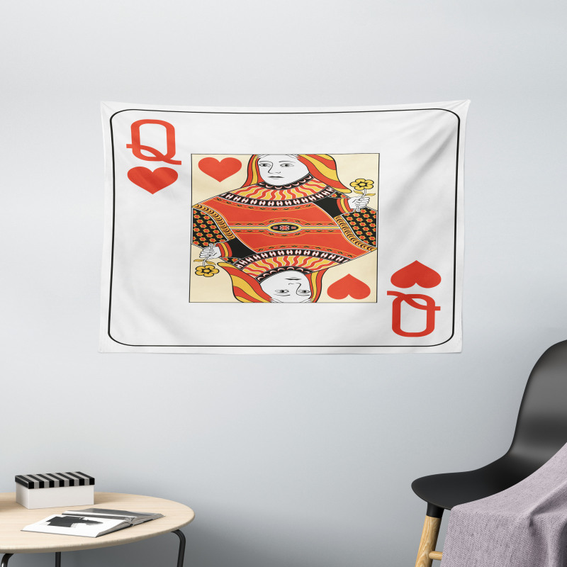 Playing Poker Card Deck Wide Tapestry