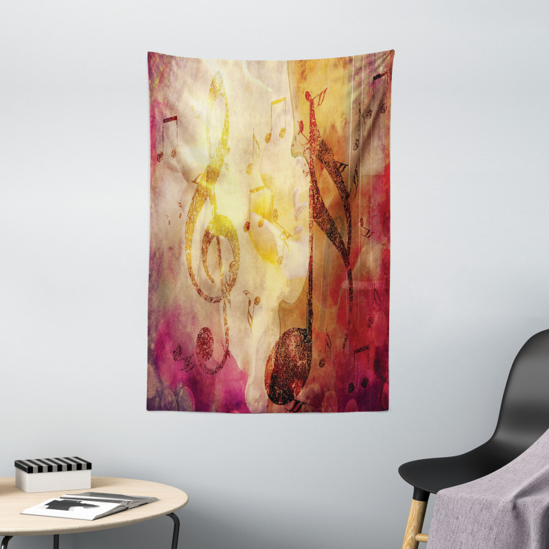 Colorful Notes Composition Tapestry