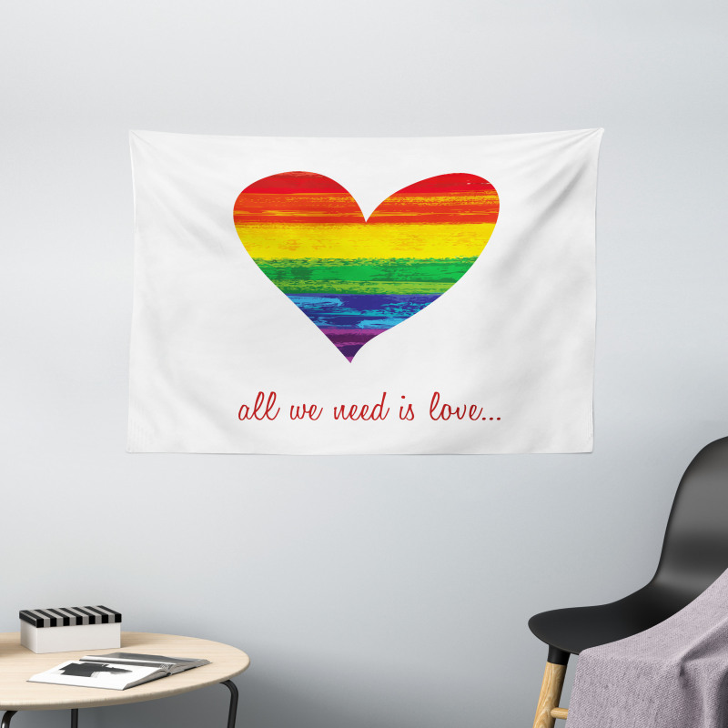 We Need Gay Love Wide Tapestry
