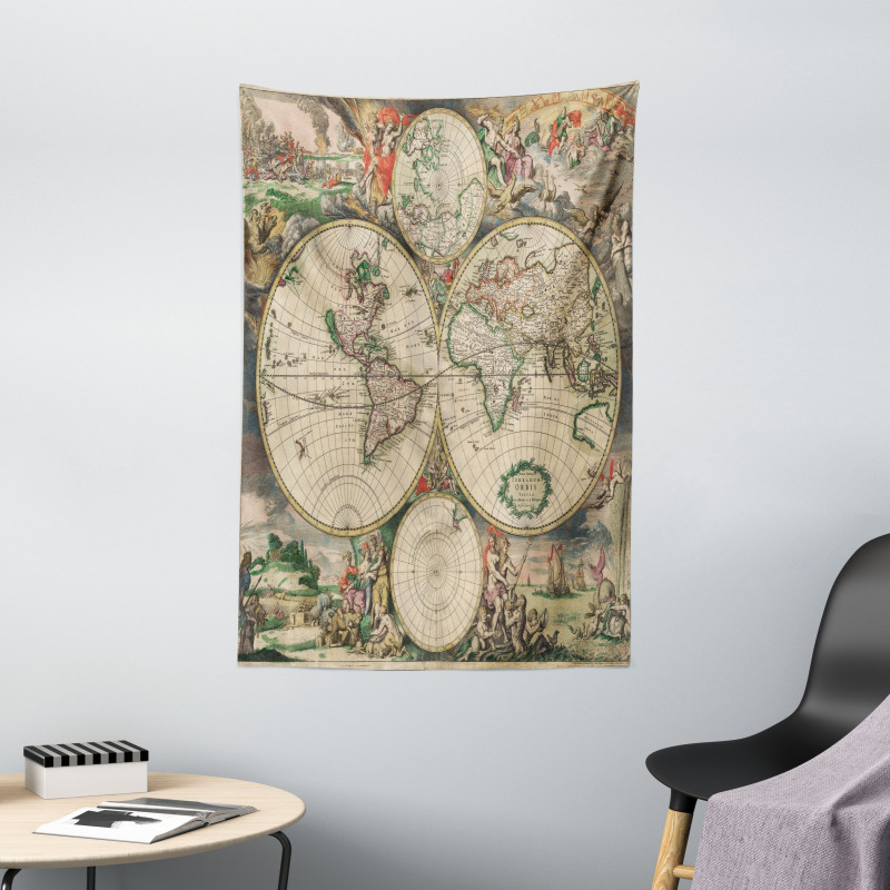 Antique Vintage Art Tapestry