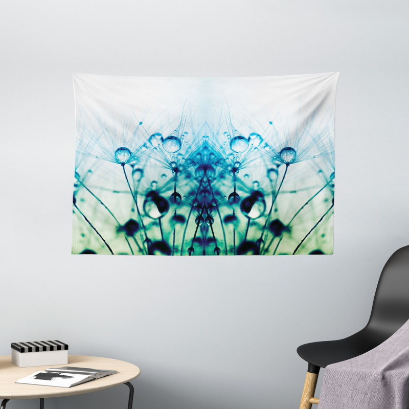 Floral Dandelion Arrangement Wide Tapestry