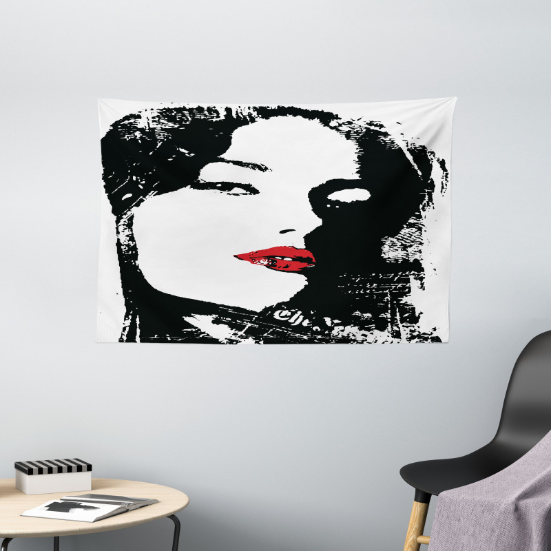 Woman Cool Wide Tapestry