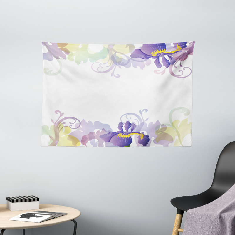 Classic Petals Pastel Wide Tapestry