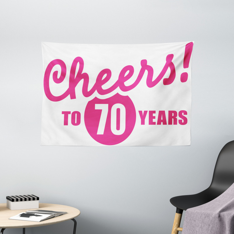 Cheers to 70 Years Wide Tapestry