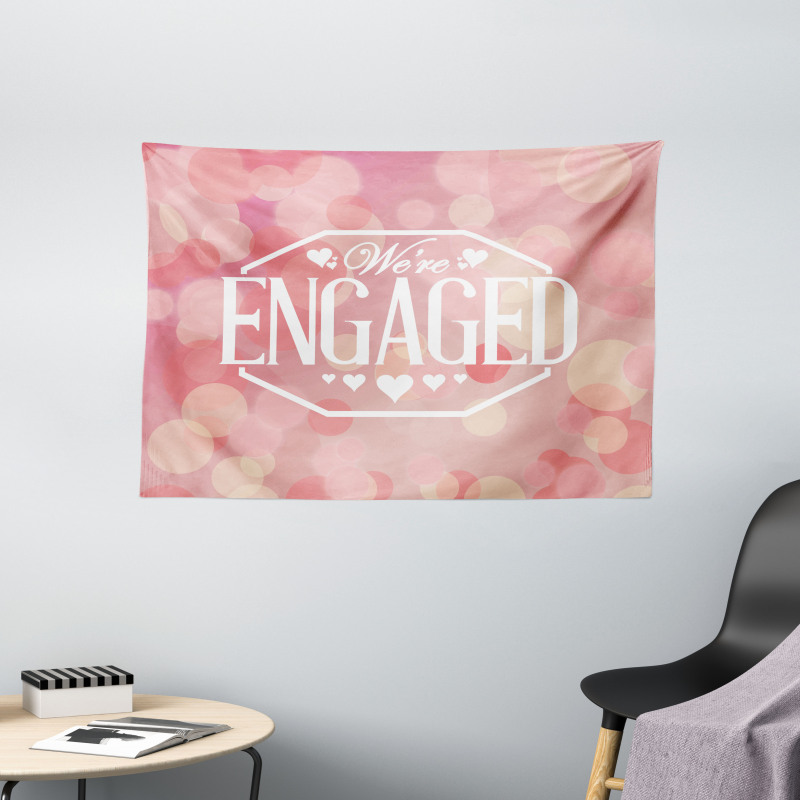 Engagement Card Wide Tapestry