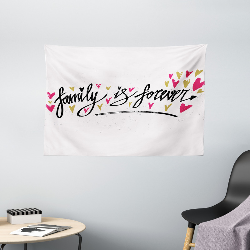 Family is Forever Wide Tapestry