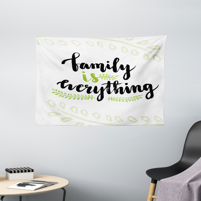 Lettering Phrase Wide Tapestry