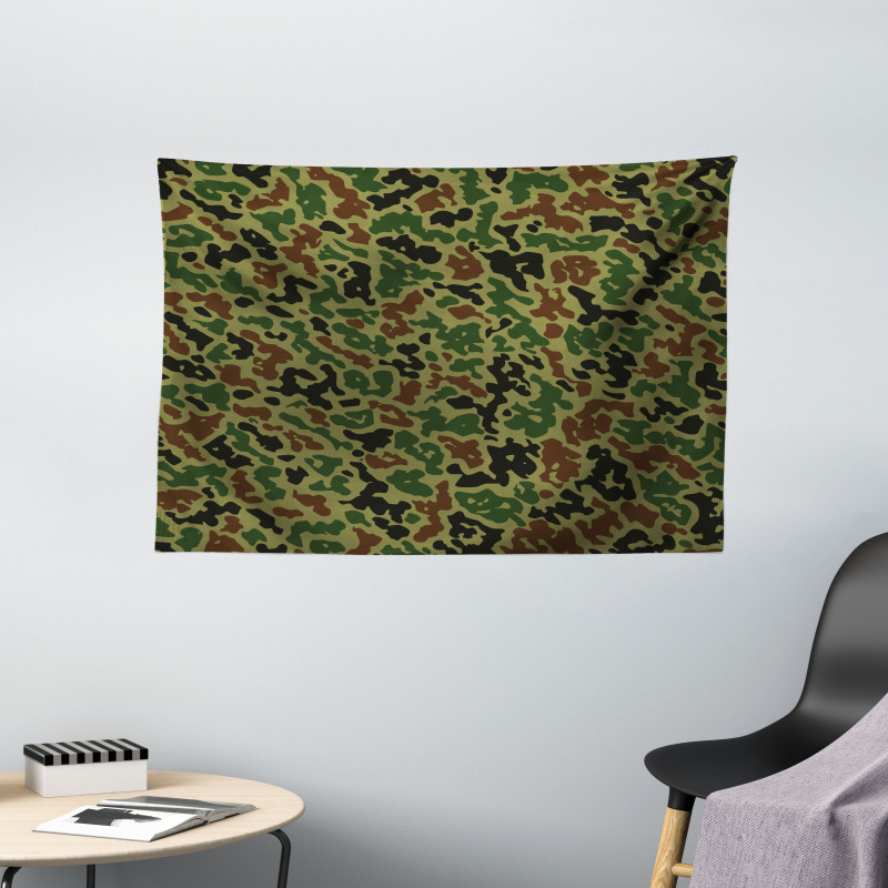 Summer Grungy Pattern Wide Tapestry