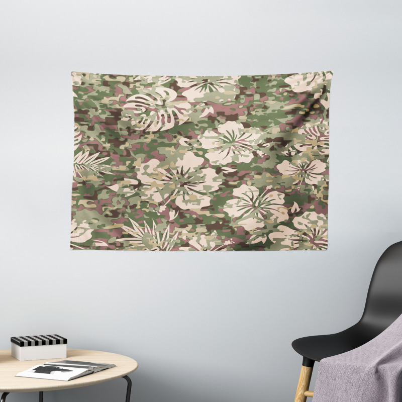 Aloha Tropical Jungle Wide Tapestry