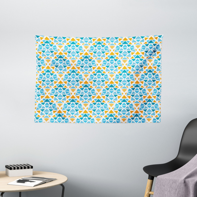 Triangle Motif Wide Tapestry